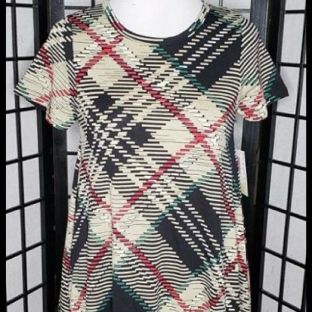 LuLaRoe Burberry Plaid Carly